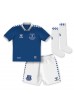 Everton Dwight McNeil #7 Jalkapallovaatteet Lasten Kotipeliasu 2023-24 Lyhythihainen (+ Lyhyet housut)